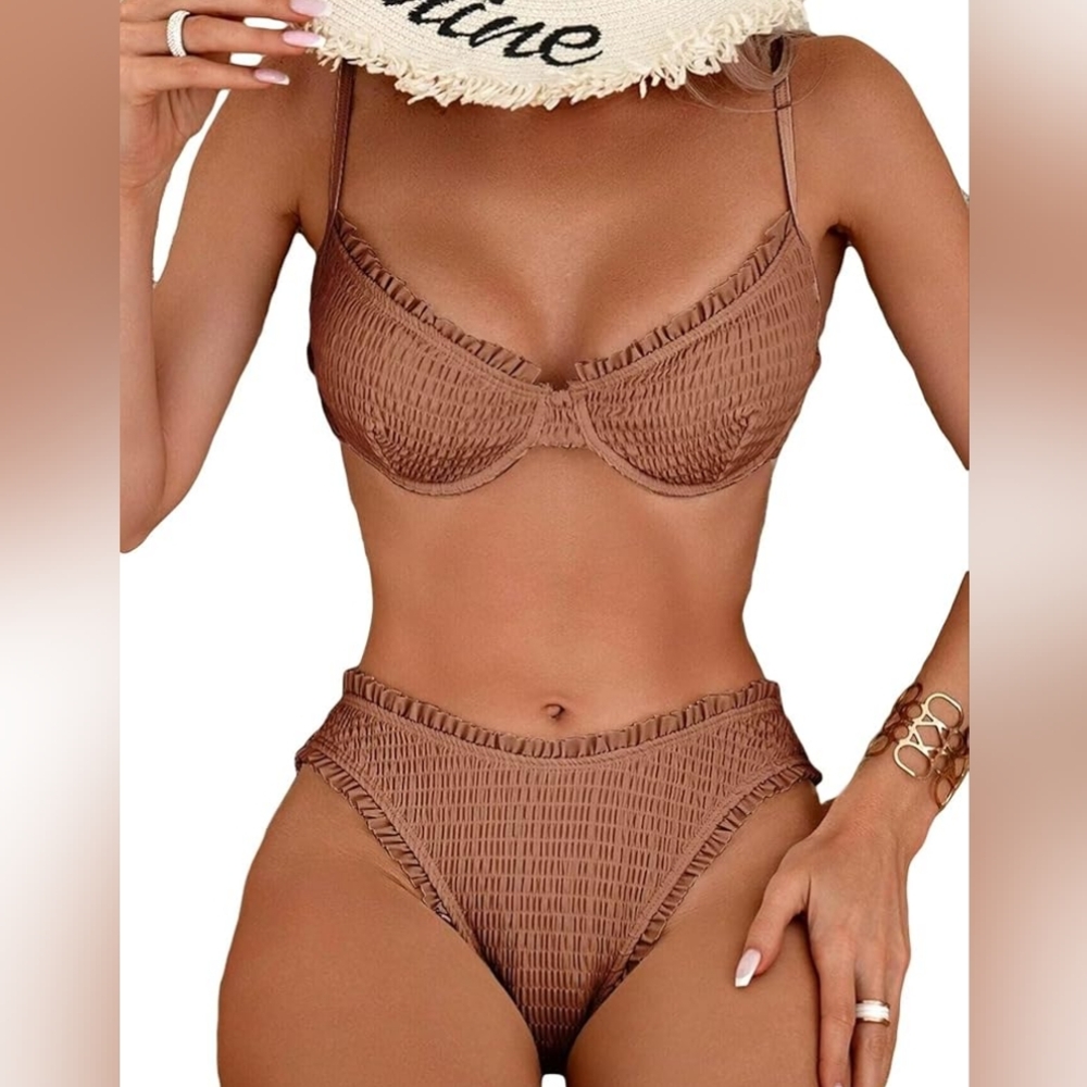 🎉Host Pick🎉 👙GORGEOUS 2 PC BIKINI - Latte Color 👙